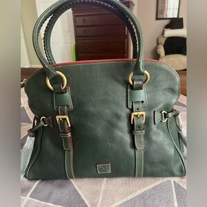 Dooney and Bourke Florentine Domed Buckle Satchel Handbag - Ivy